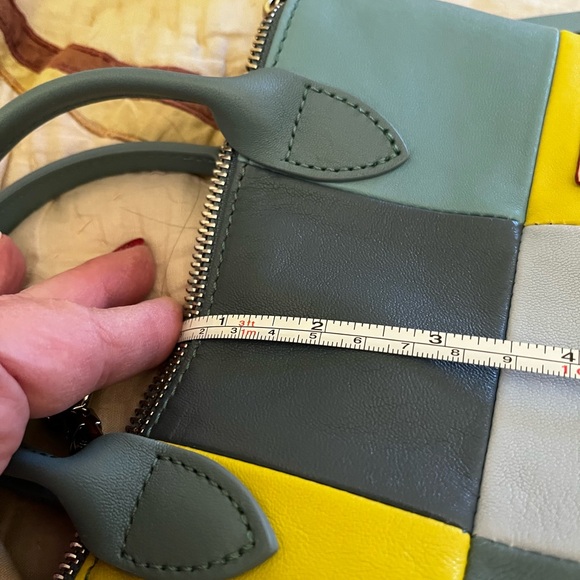 Longchamp Leather Crossbody Bag With Multi Colored Patches - Picture 9 of 16